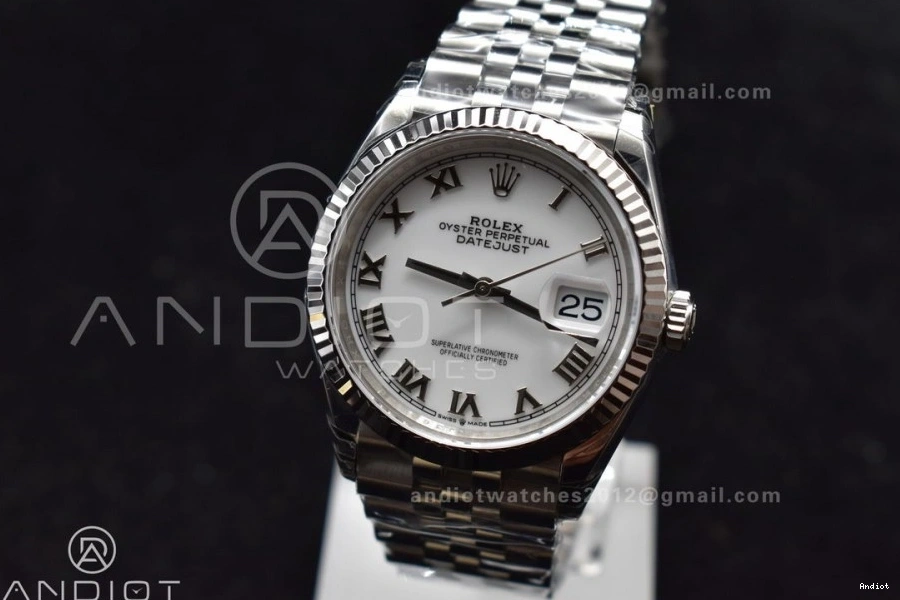 Markers on 36 Best 1:1 Edition 904L Jubilee White 126234 SS DateJust VS3235 Bracelet VSF Dial Roman 1114